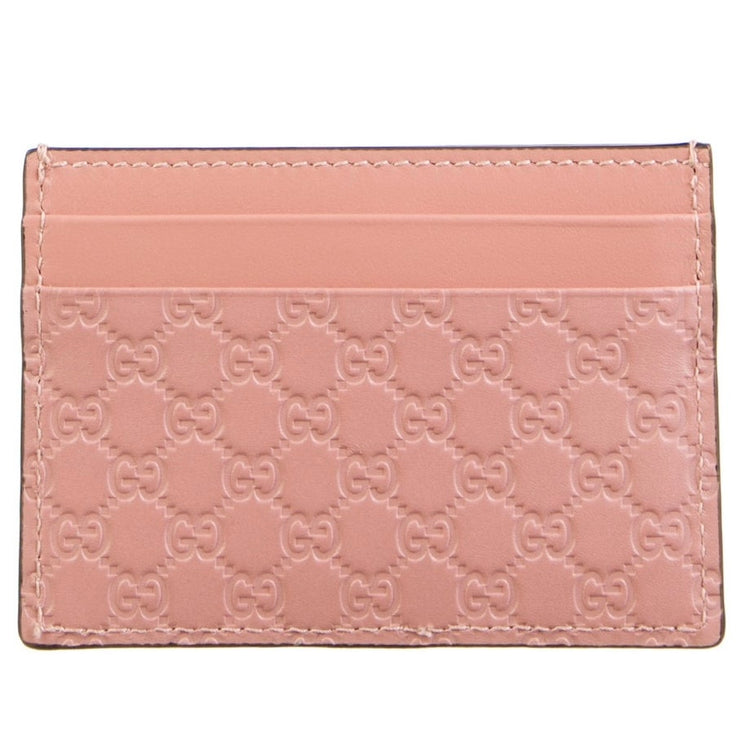 Gucci Micro GG Monogram Pink Card Holder