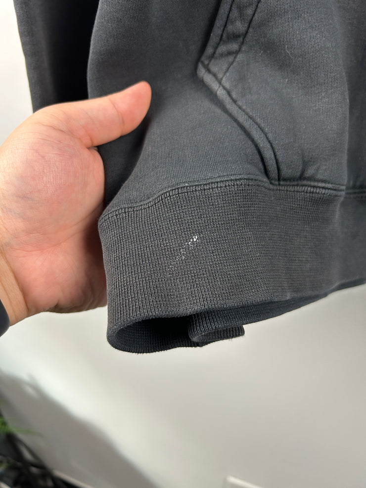 Vintage Nike Basketball Embroidered Faded Black Hoodie
