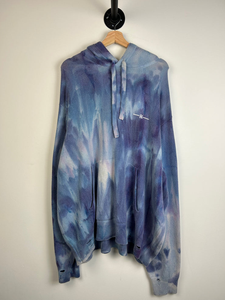 Amiri Logo Print Tie Dye Hoodie