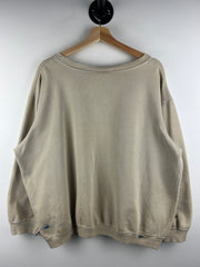 Vintage 90s Dr. Seuss One Fish Two Fish Red Fish Blue Fish Beige Crewneck