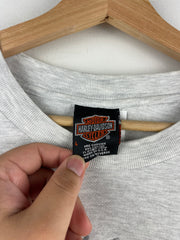 Vintage 90s Harley Davidson Eagle Ohio Grey Pocket Tee