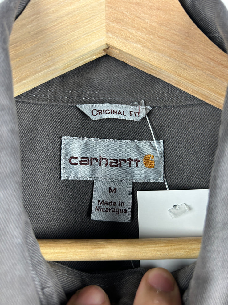 Vintage Carhartt Grey Button Up Long Sleeve Shirt