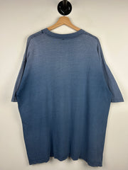 Vintage 90s NFL Dallas Cowboys Helmet Faded Blue Tee
