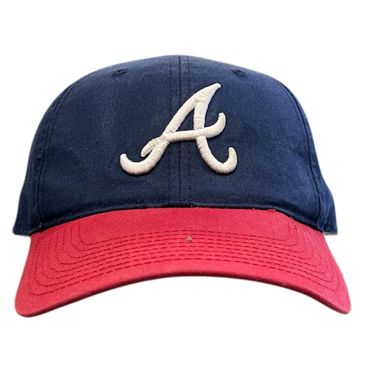 Vintage MLB Atlanta Braves Navy & Red Snapback Hat