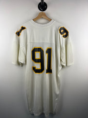 Vintage 80s Russell Athletic SA White Football Jersey