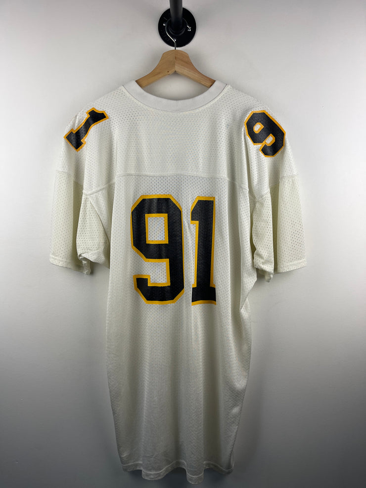 Vintage 80s Russell Athletic SA White Football Jersey