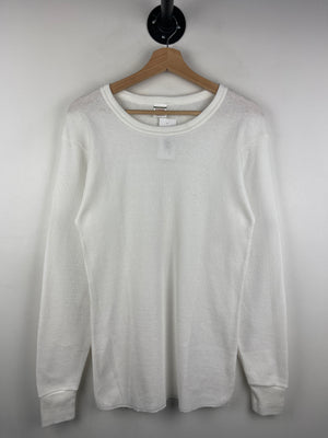 Vintage 90s Rugged Wilderness White Thermal Long Sleeve