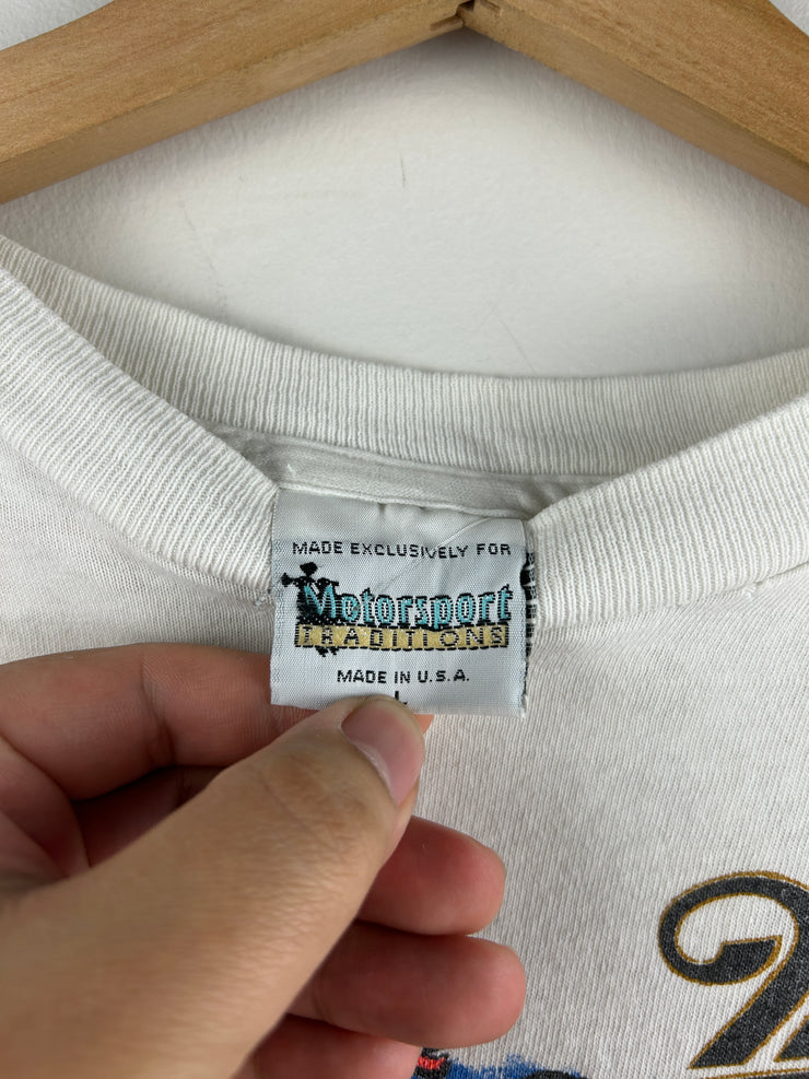 Vintage 90s Nascar Winston Cup Series Michigan Speedway White Tee