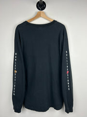 Vintage 90s Harley Davidson Rolling Stones Black Long Sleeve