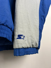 Vintage 90s MLB Starter Toronto Blue Jays Blue Insulated Pullover Quarter Zip Jacket