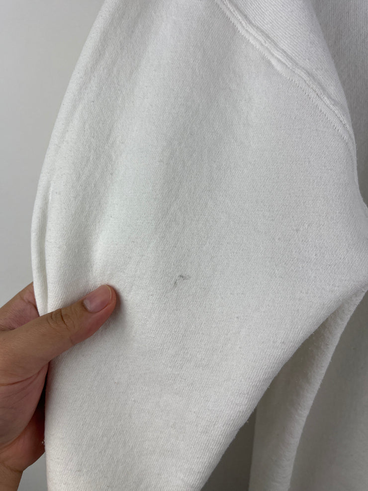 Vintage 80s Russell Athletic Miami Hurricanes White Crewneck