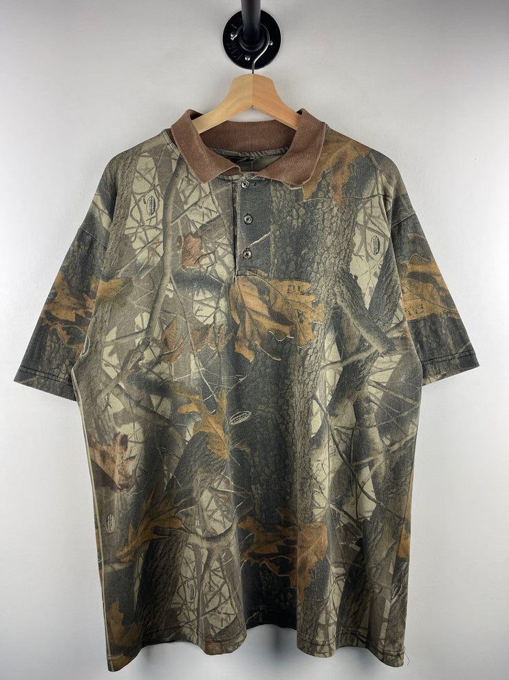 Vintage 90s Classics Real Tree Camo Polo Shirt