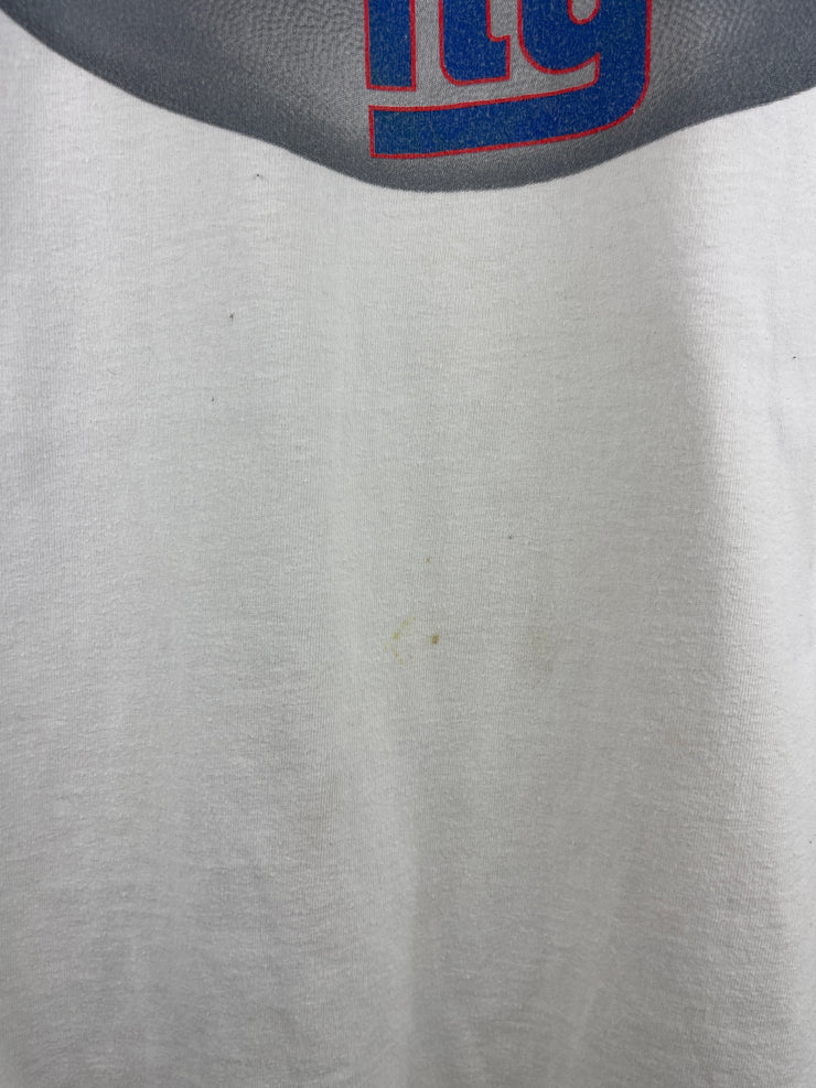 Vintage NFL Coors Light Beer New York Giants White Tee