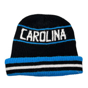 Vintage 90's NFL Carolina Panthers Black Knit Beanie