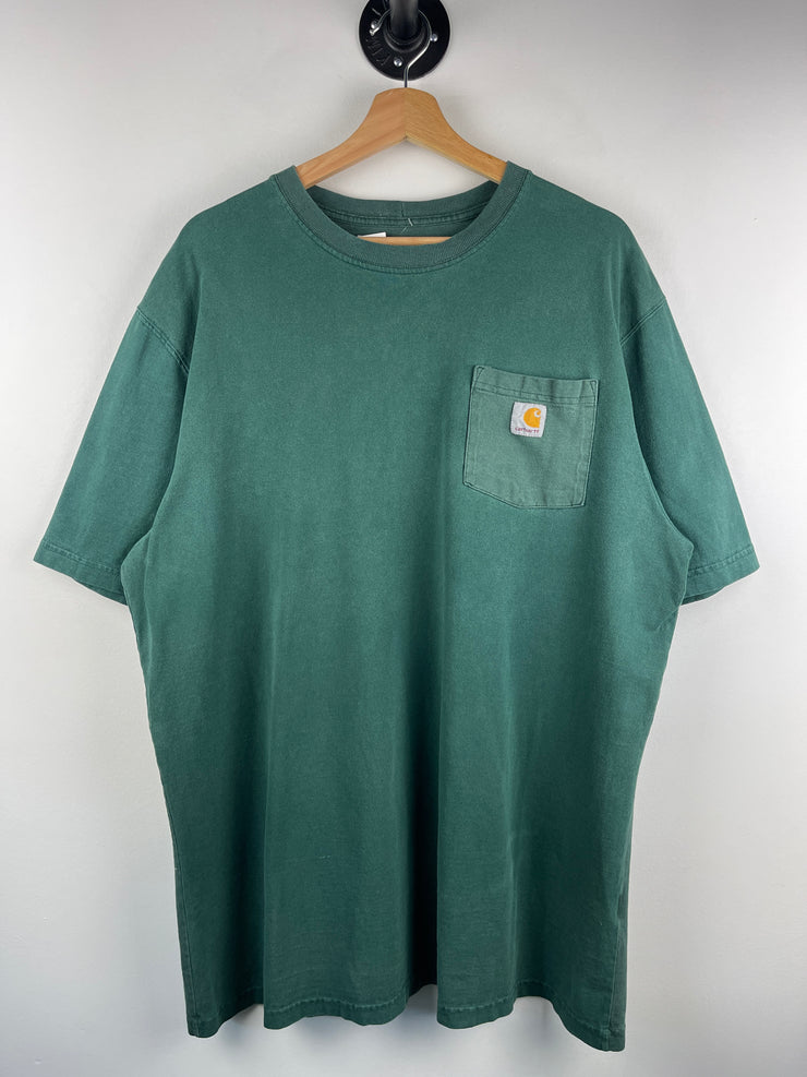 Vintage Carhartt Green Pocket Tee