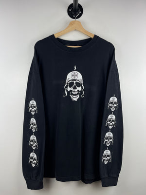 Vintage 2003 West Coast Choppers Skull Black Long Sleeve