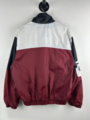 Vintage 90s Nike Swoosh Sleeve Spellout Balck & Red Windbreaker