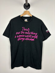Vintage 90s Virginia Slims Smokes Black Tee