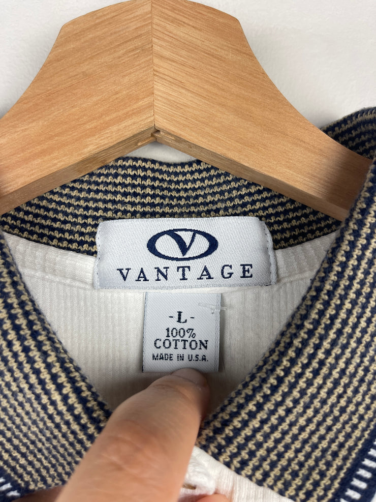 Vintage 90s Rolls Royce White Polo Shirt