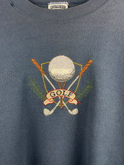 Vintage 90s Lee Golf Embroidered Navy Crewneck