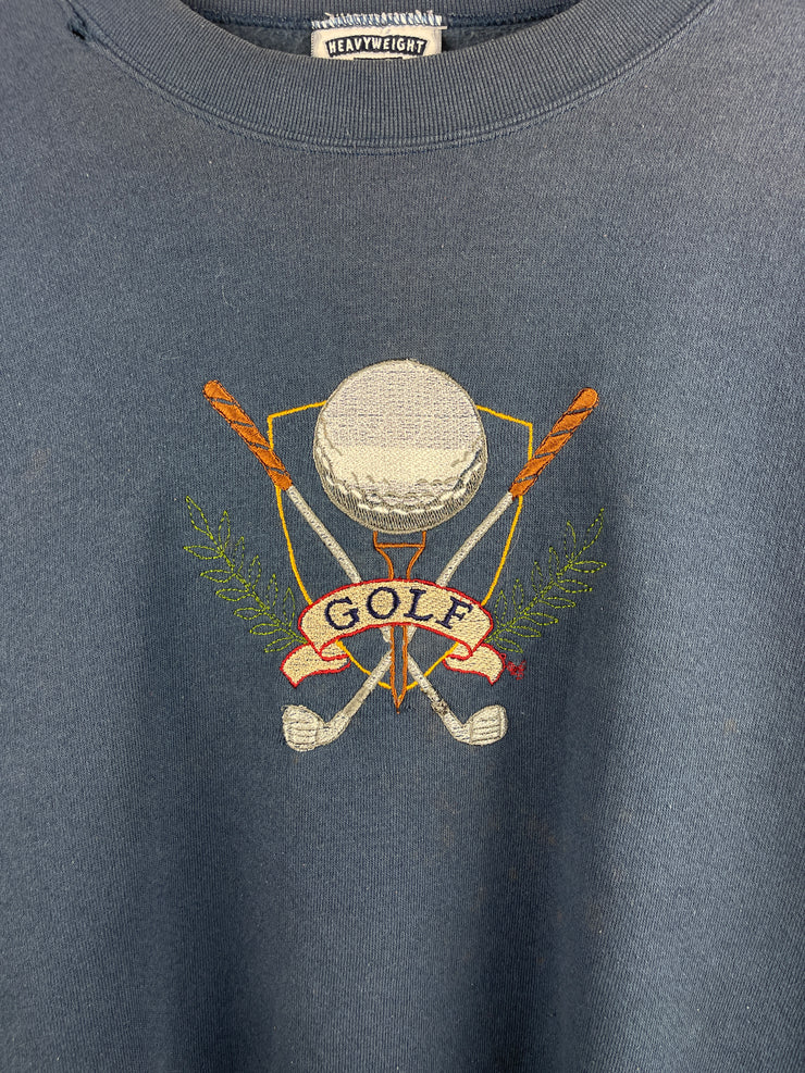 Vintage 90s Lee Golf Embroidered Navy Crewneck