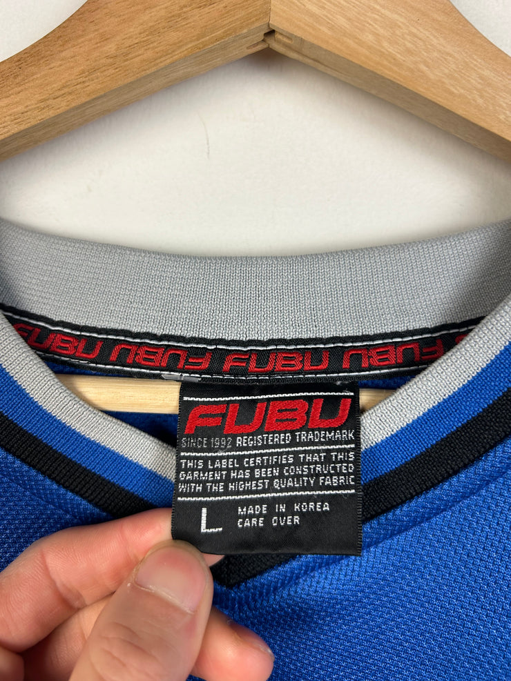 Vintage Y2K Fubu Southside Blue Football Jersey