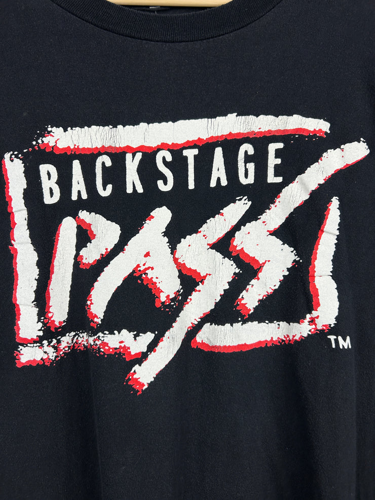 Vintage 90s Backstage Pass Battle Of The Bands Black Tee