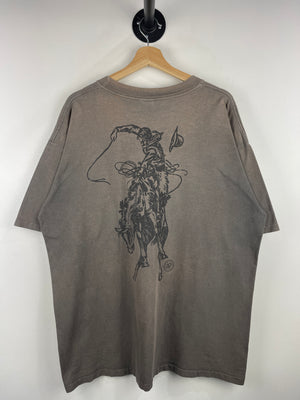 Vintage 90s Marlboro Country Store Cowboy Brown Tee