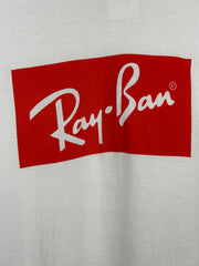 Vintage 90s Ray Ban Sunglasses Promo White Tee