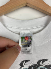 Vintage 90s Cadillac Cattilac Cows White Tee