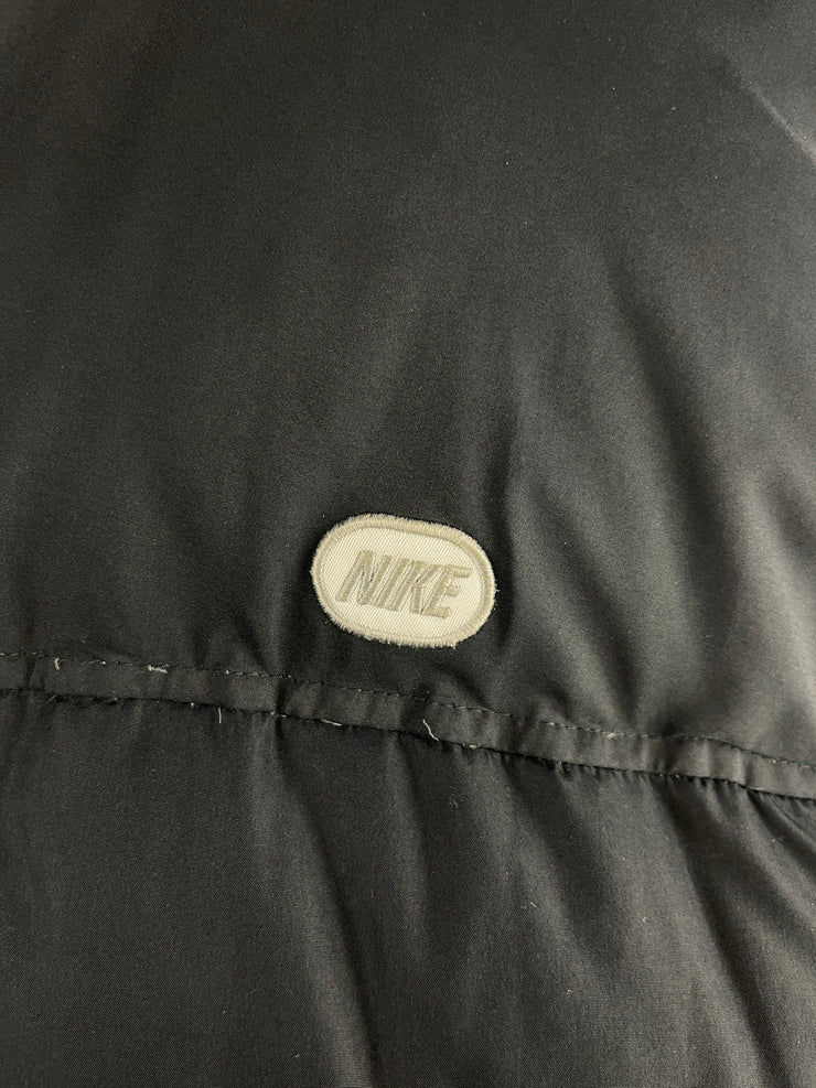 Vintage Nike Spellout Down Filled Black Puffer Jacket