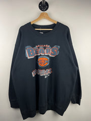 Vintage 90s NFL Chicago Bears Embroidered Black Crewneck