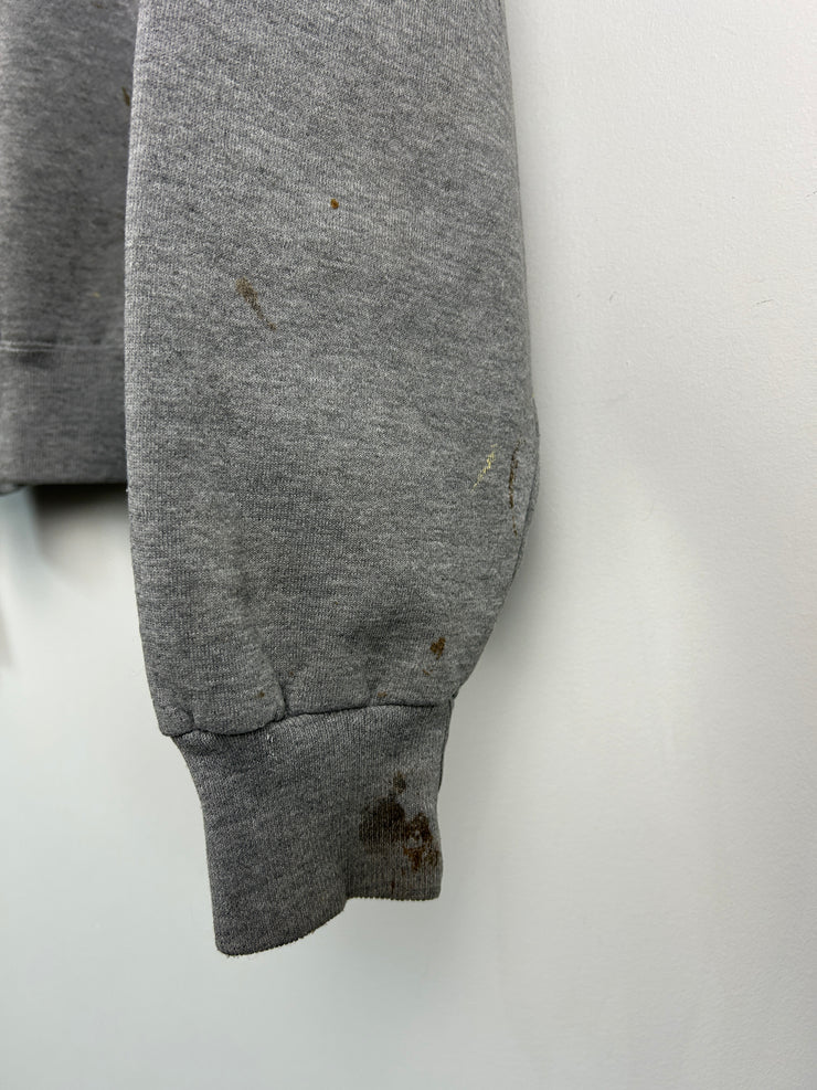 Vintage 90s Russell Atheltic Blank Grey Zip Up Hoodie