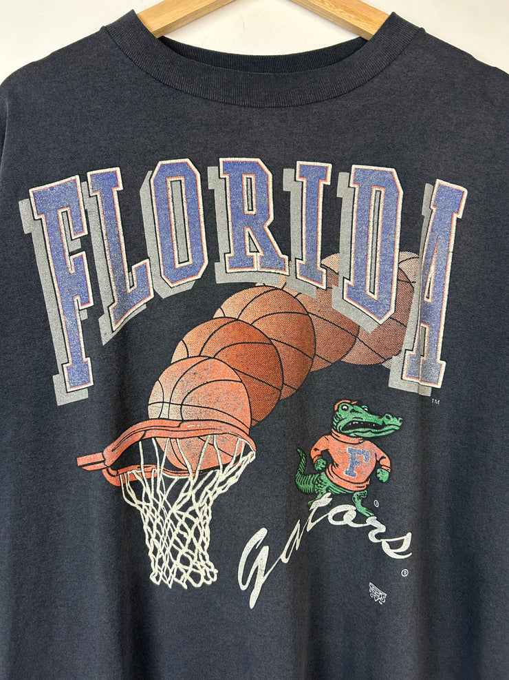 Vintage 90s Florida Gators Basketball Black Tee