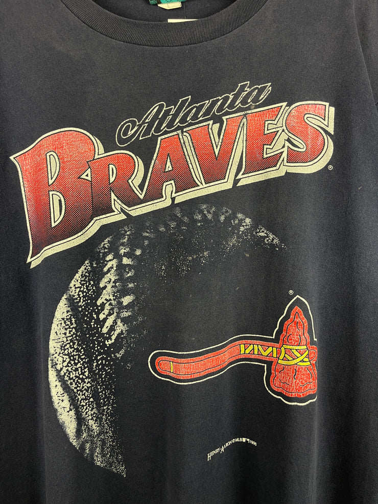 Vintage 90s MLB Atlanta Braves Navy Tee