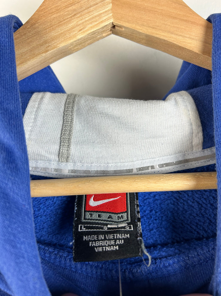 Vintage Nike Duke Middle Swoosh Blue Hoodie