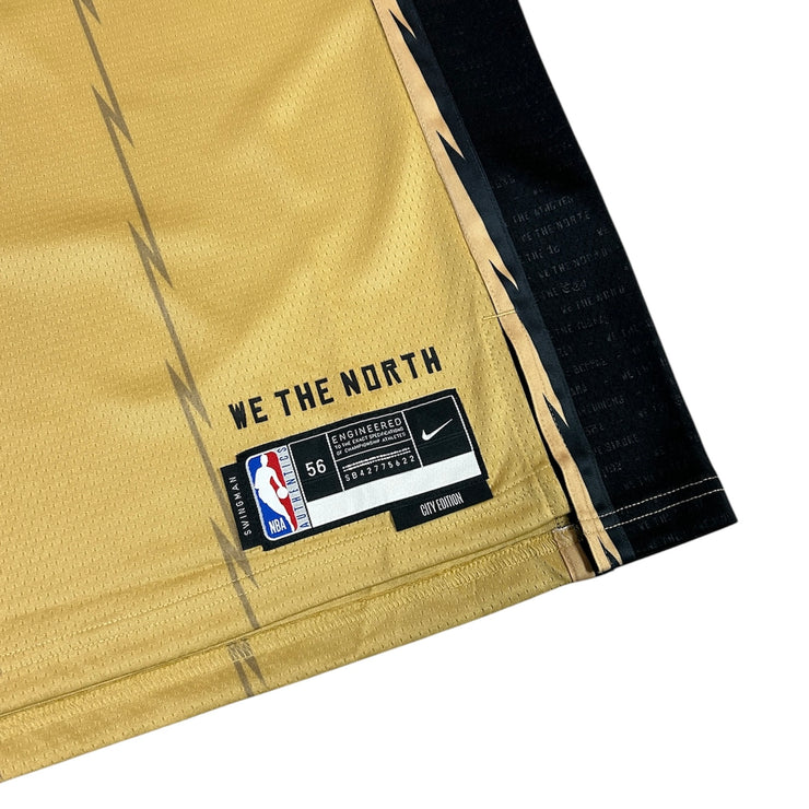 OVO NBA Toronto Raptors City Edition East End Gold Basketball Jersey