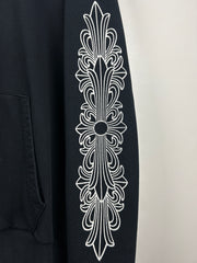 Chrome Hearts Floral Horseshoe Black Hoodie