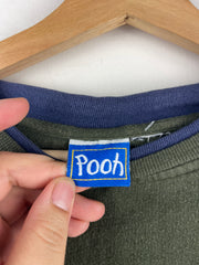 Vintage 90s Disney Winnie The Pooh Embroidered Green Crewneck