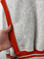 Vintage 90s Syracuse Orangemen Embroidered Orange & Grey Crewneck