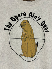 Vintage The Opera Ain't Over Hunting Grey Tee