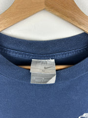 Vintage Nike Swoosh Spellout Navy Tee