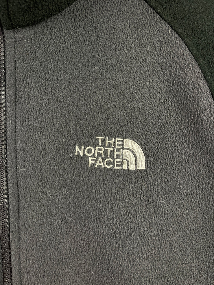 Vintage The North Face Grey & Black Zip Up Fleece Sweater