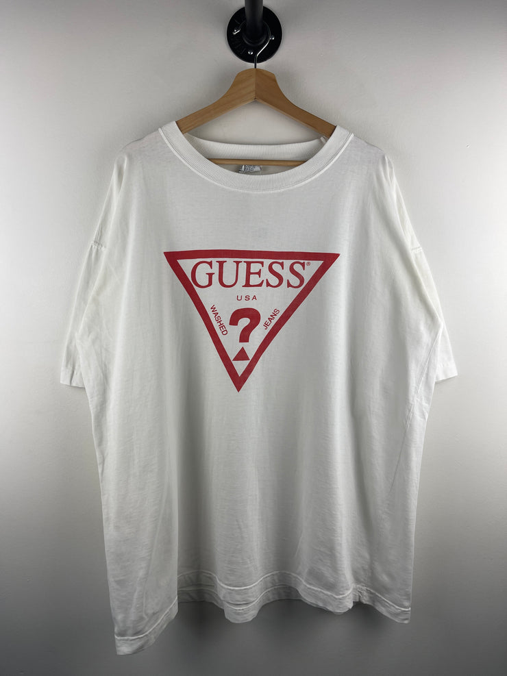 Vintage 90 Guess Logo White Tee