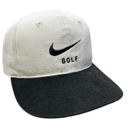 Vintage Nike Golf Swoosh Black & White Strapback Hat