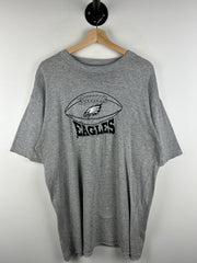 Vintage 90s NFL Philadelphia Eagles Distressed Grey Tee