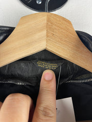 Vintage 80s Moto Café Racer Black Leather Jacket
