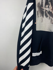 Off White Caravaggio Diagonal Black Hoodie