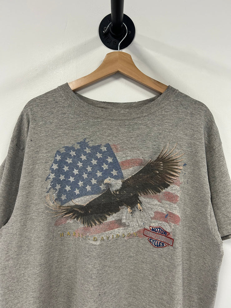 Vintage 2000 Harley Davidson Eagle Grey Tee