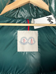 Moncler FW22 Maya 70th Anniversary Special Edition Forest Green Short Down Puffer Jacket